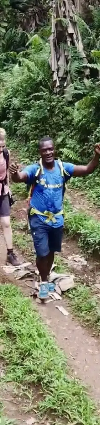 Zu Fuss auf São Tomé unterwegs
